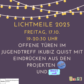 Offene Türen im QuiSt - LICHTMEILE 2025